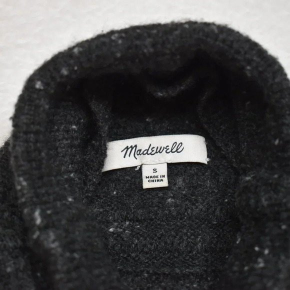 Madewell Donegal Belmont Mockneck Sweater Size S Coziest Yarn Minimalist Preppy - Picture 9 of 13